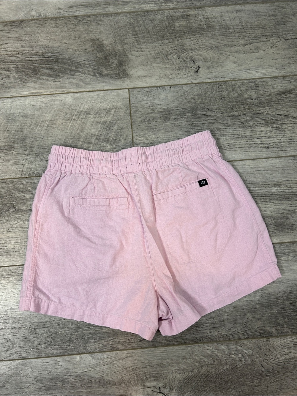 GAP Light Pink Drawstring Linen Shorts - Picture 3 of 3